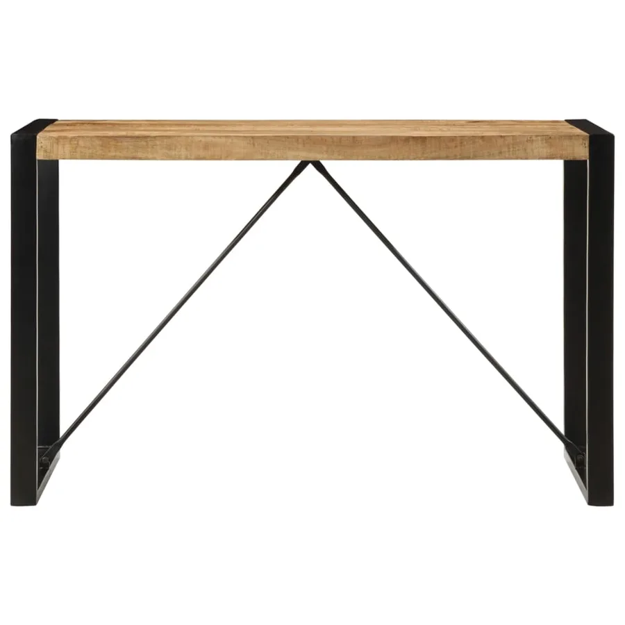 Table à manger 120x55x76 cm bois de manguier massif brut - 2