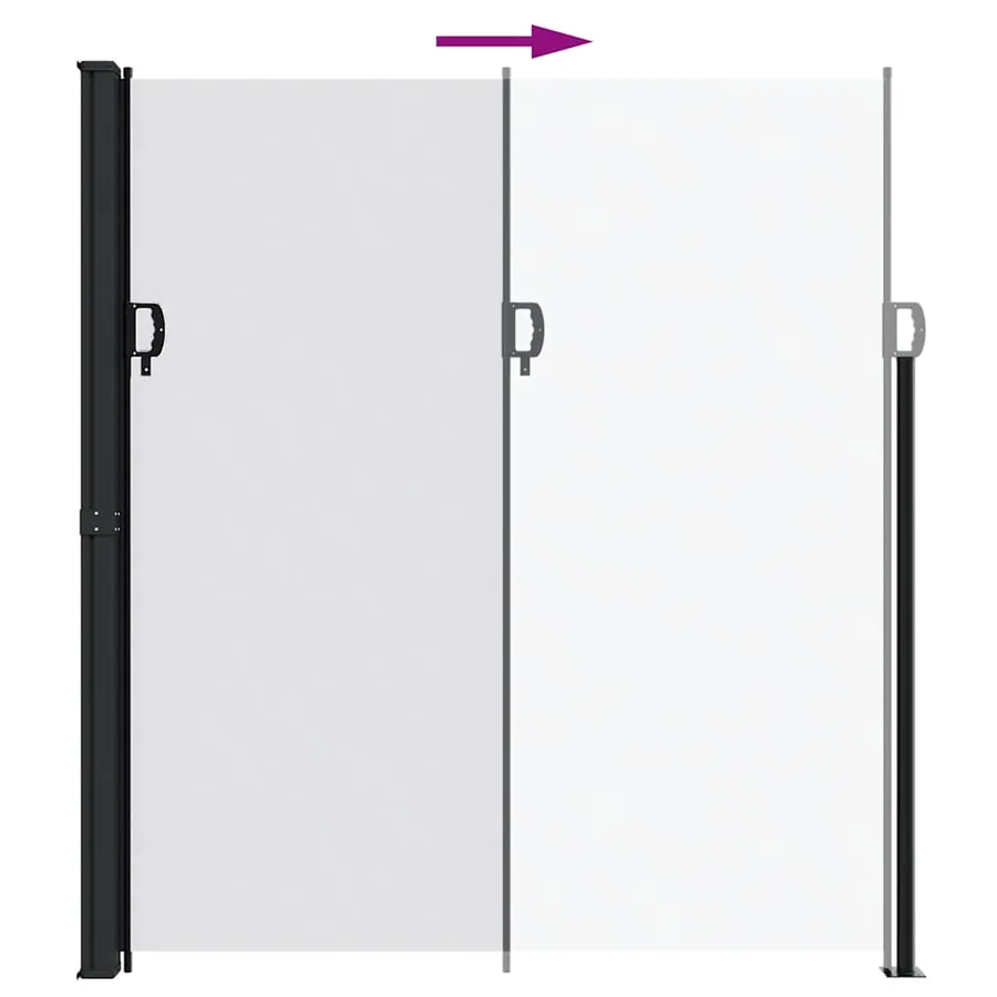 Auvent latéral rétractable blanc 220x600 cm - 5