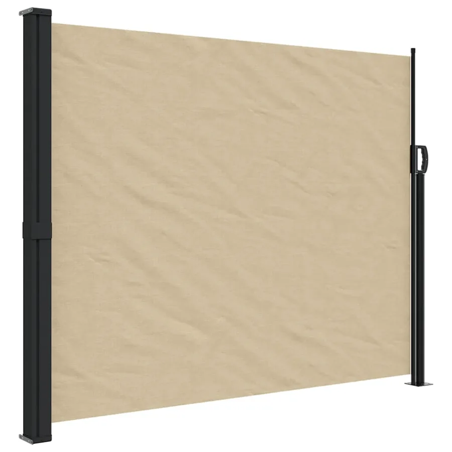 Auvent latéral rétractable beige 160x600 cm - 2