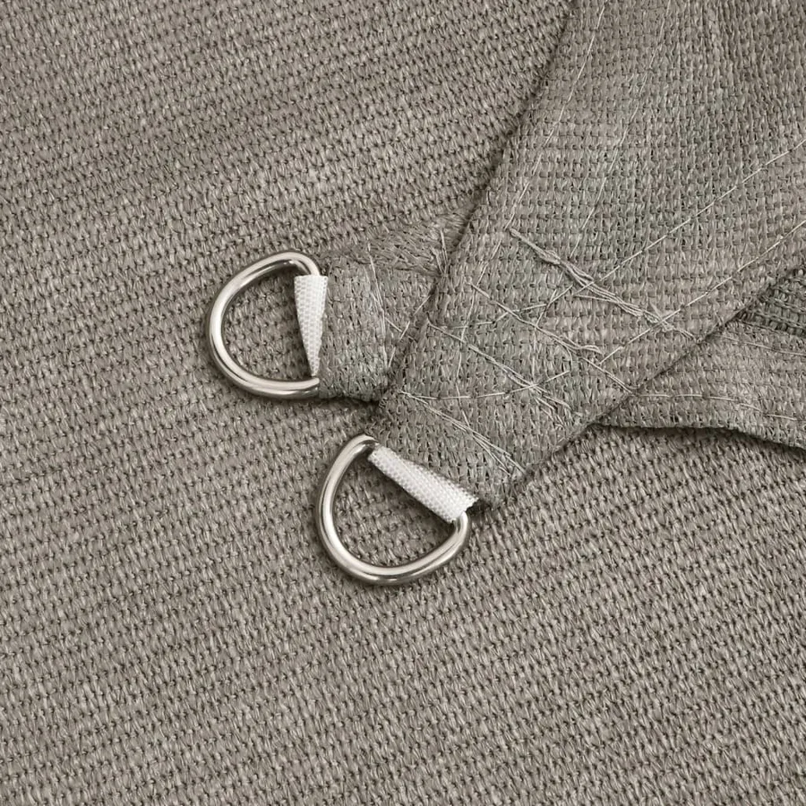 Voile d'ombrage 160 g/m² rectangulaire gris clair 3x6 m PEHD - 5