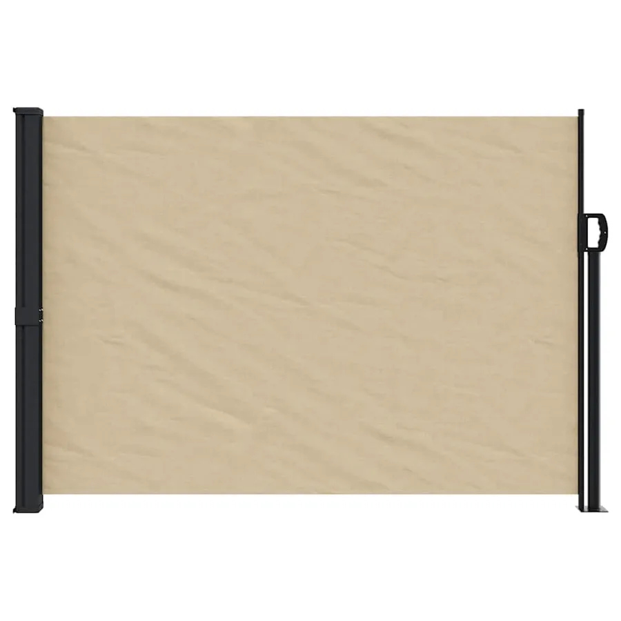 Auvent latéral rétractable beige 140x600 cm - 3