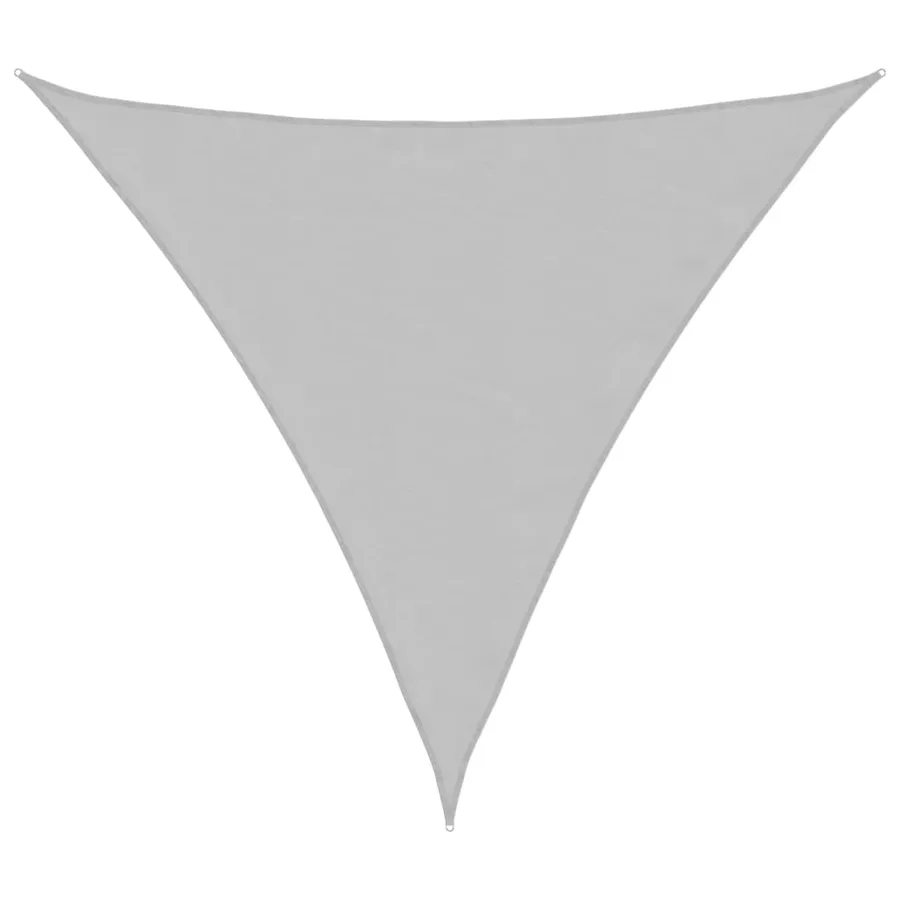 Voile d'ombrage gris clair 4,5x4,5x4,5 m 100% polyester oxford - 2
