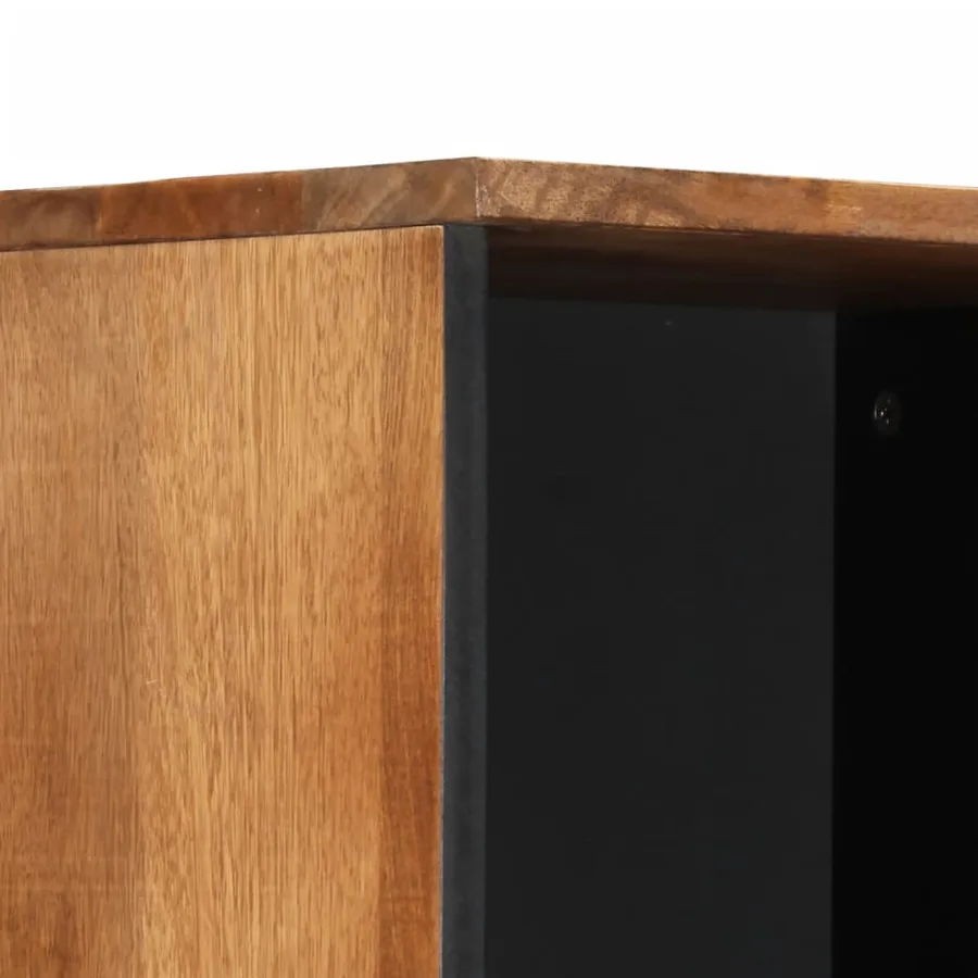 Armoire de salle de bain 38x33x160 cm bois massif de manguier - 8