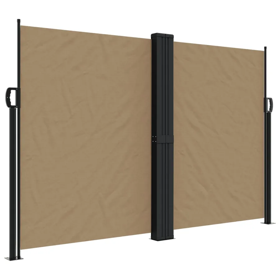 Auvent latéral rétractable taupe 160x1200 cm - 2