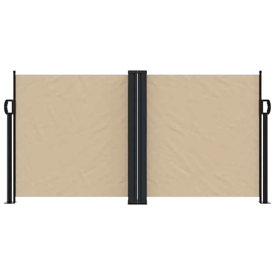 Auvent latéral rétractable beige 120x1000 cm - 3