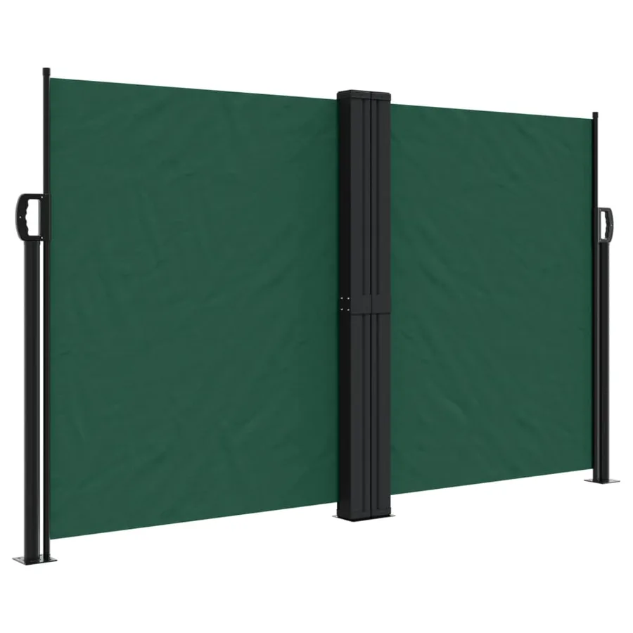 Auvent latéral rétractable vert foncé 140x1200 cm - 2