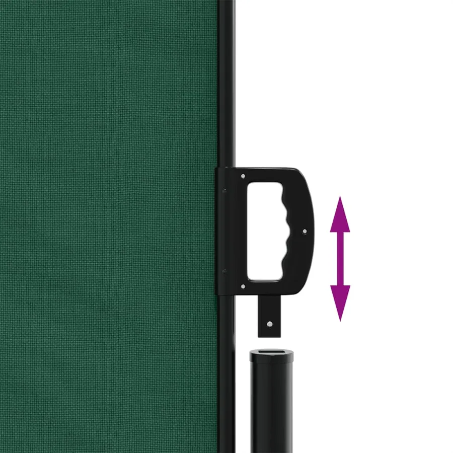 Auvent latéral rétractable vert foncé 140x1200 cm - 6