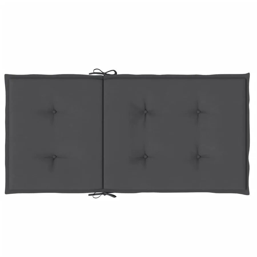 Coussins de chaise à dossier bas lot de 4 anthracite mélangé - 7