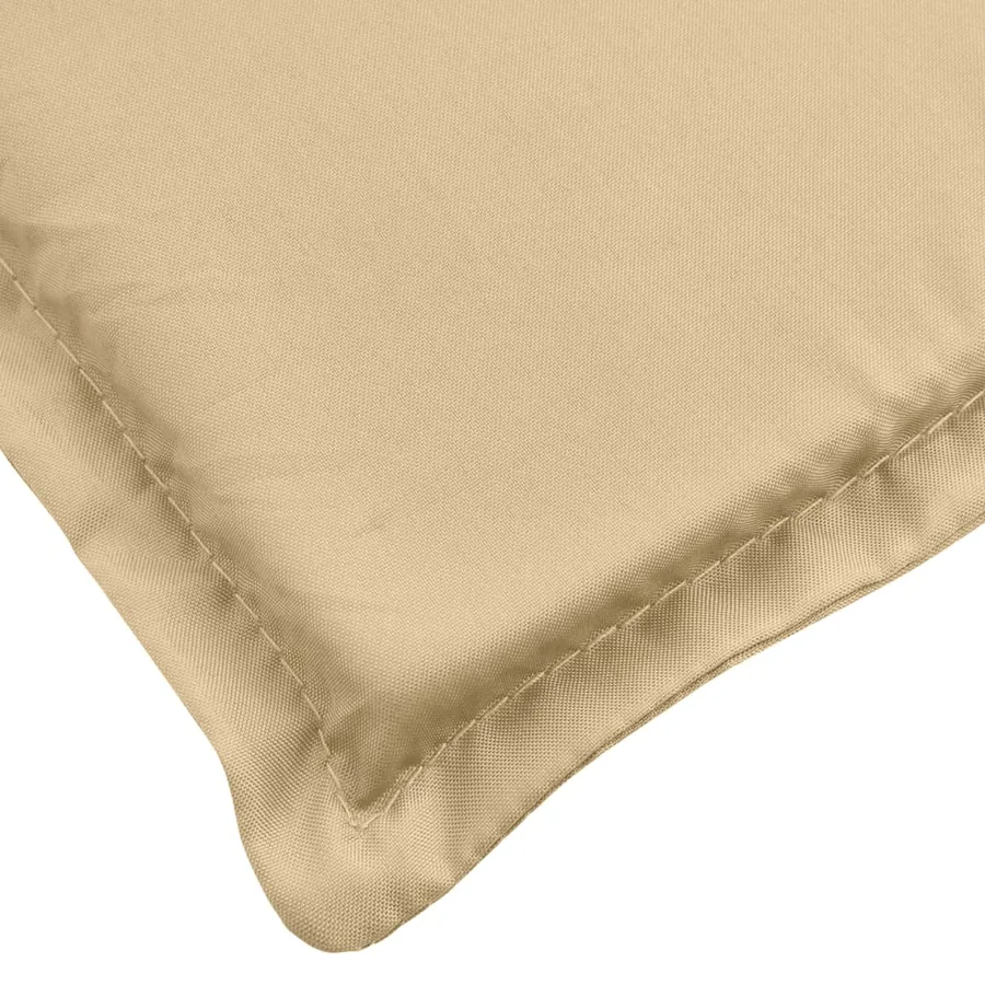 Coussins de chaise à dossier bas lot de 4 beige mélangé tissu - 9