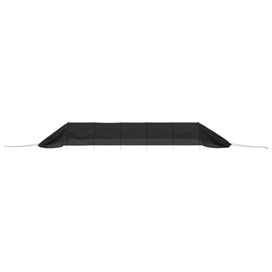 Tunnels en filet 2 pcs noir acier et polyéthylène - 5