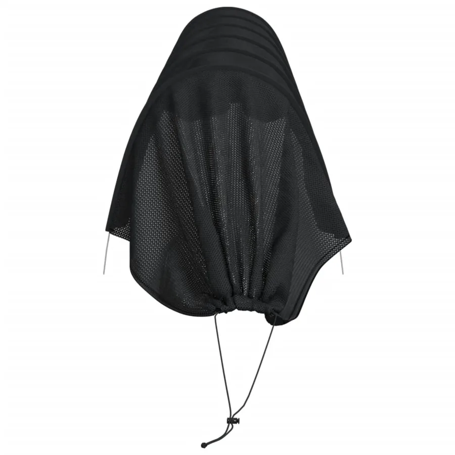Tunnels en filet 2 pcs noir acier et polyéthylène - 6