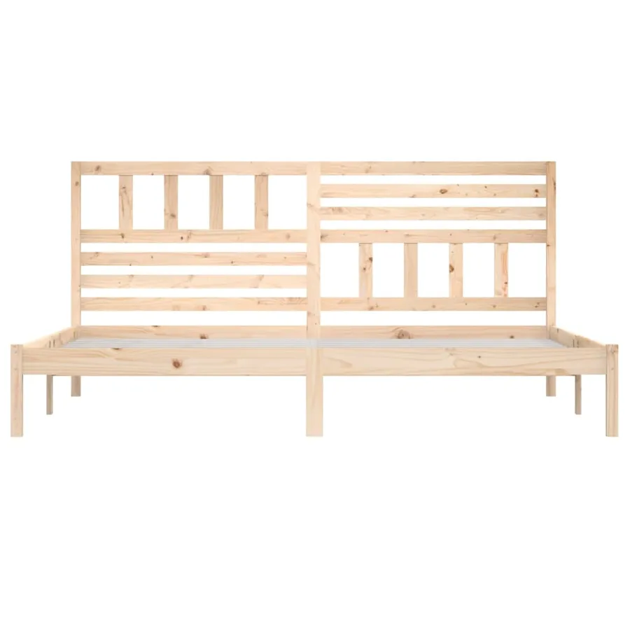 Cadre de lit sans matelas 180x200 cm bois massif de pin - 4