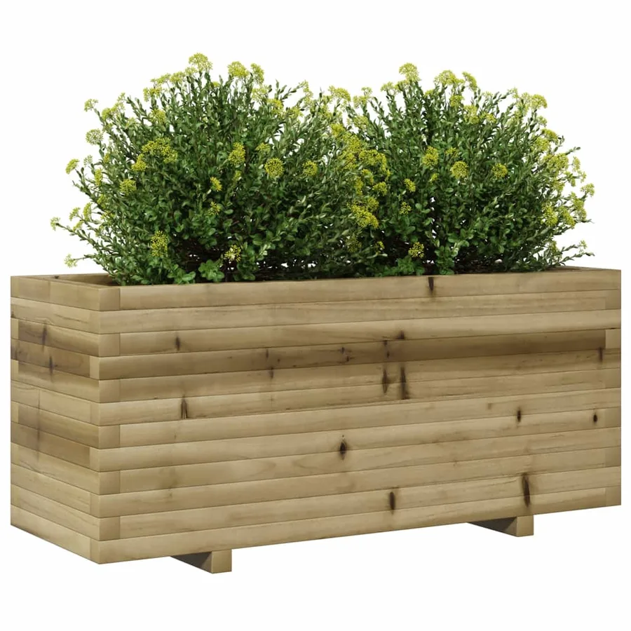 Jardinière 110x40x49,5 cm bois de pin imprégné - 4
