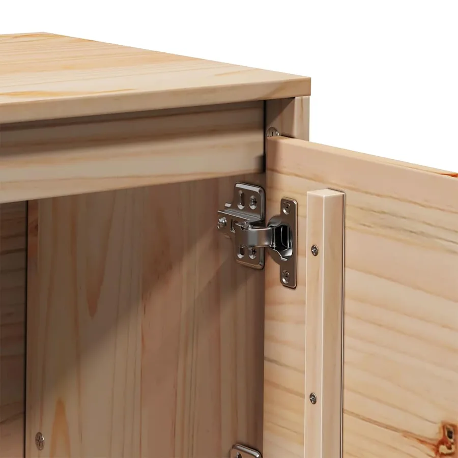 Meuble TV 156x37x45 cm Bois de pin massif - 8