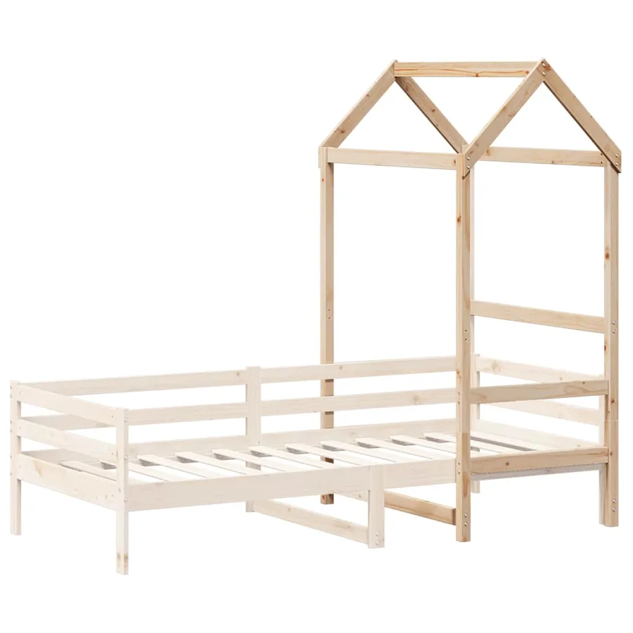 Toit de lit pour enfants 118x70x176,5 cm bois de pin massif - 3