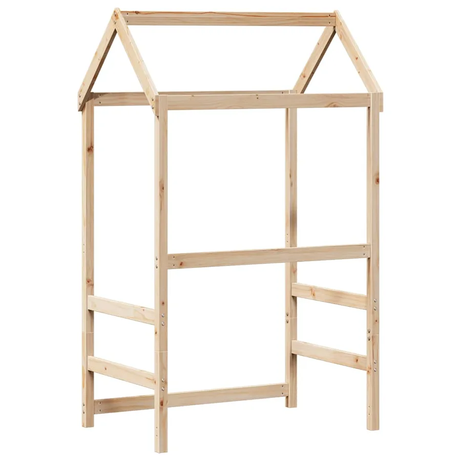 Toit de lit pour enfants 118x70x176,5 cm bois de pin massif - 6