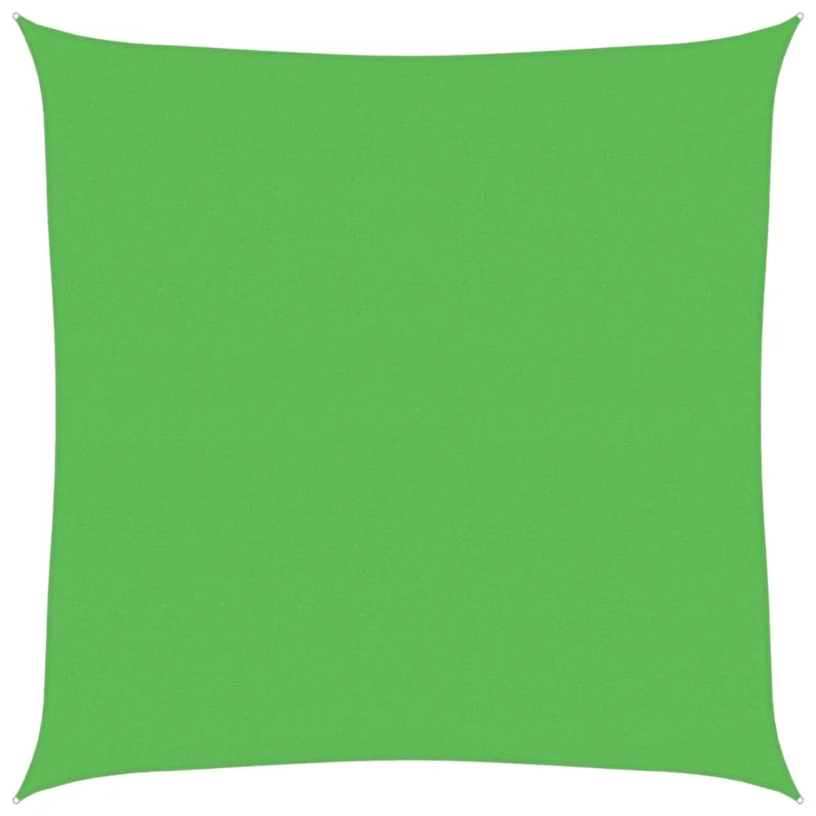 Voile d'ombrage 160 g/m² Vert clair 4x4 m PEHD - 2