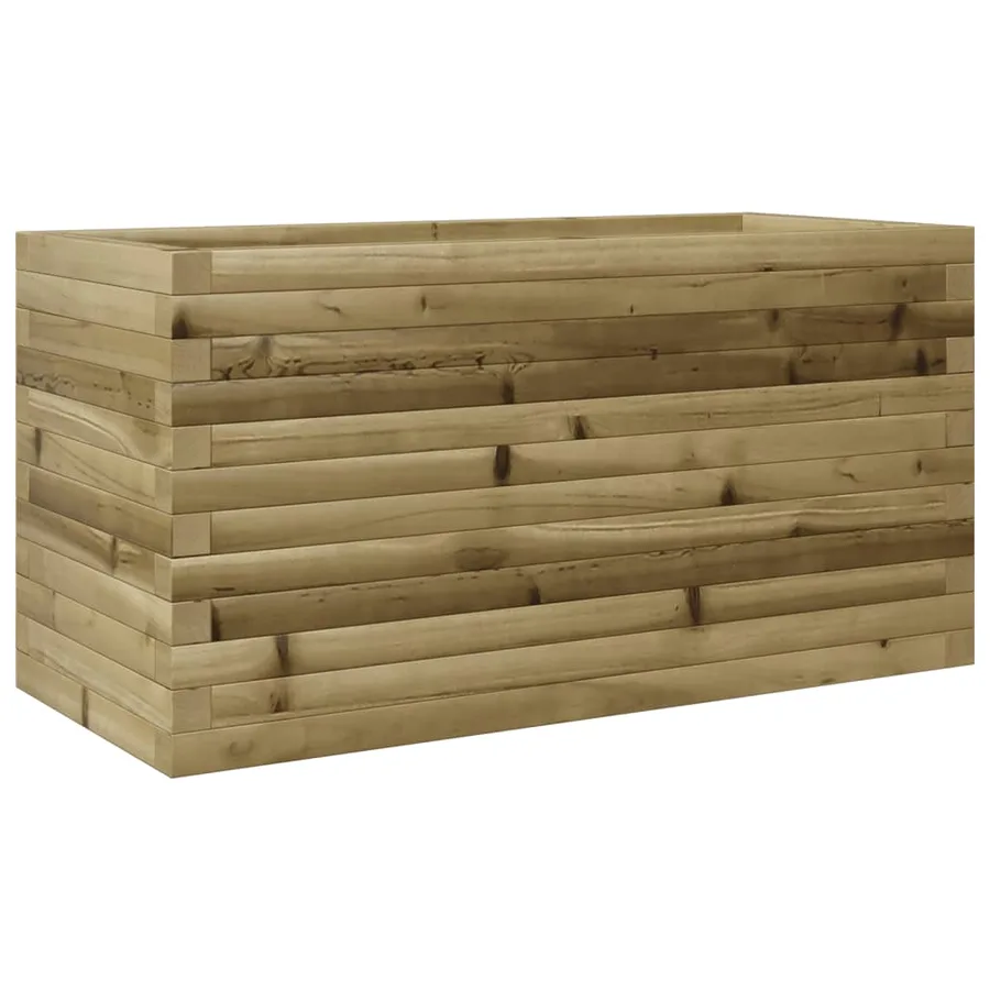 Jardinière 90x40x45,5 cm bois de pin imprégné - 7