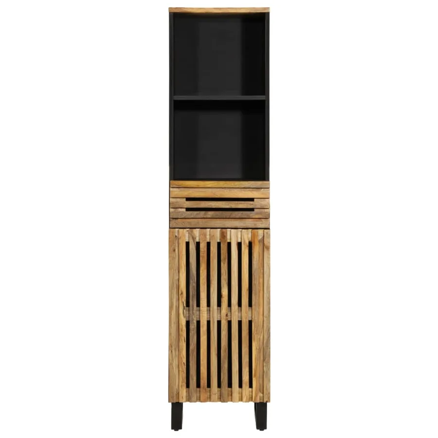 Buffet 38x34x160 cm bois de manguier massif brut - 2