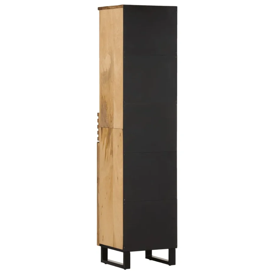 Buffet 38x34x160 cm bois de manguier massif brut - 4
