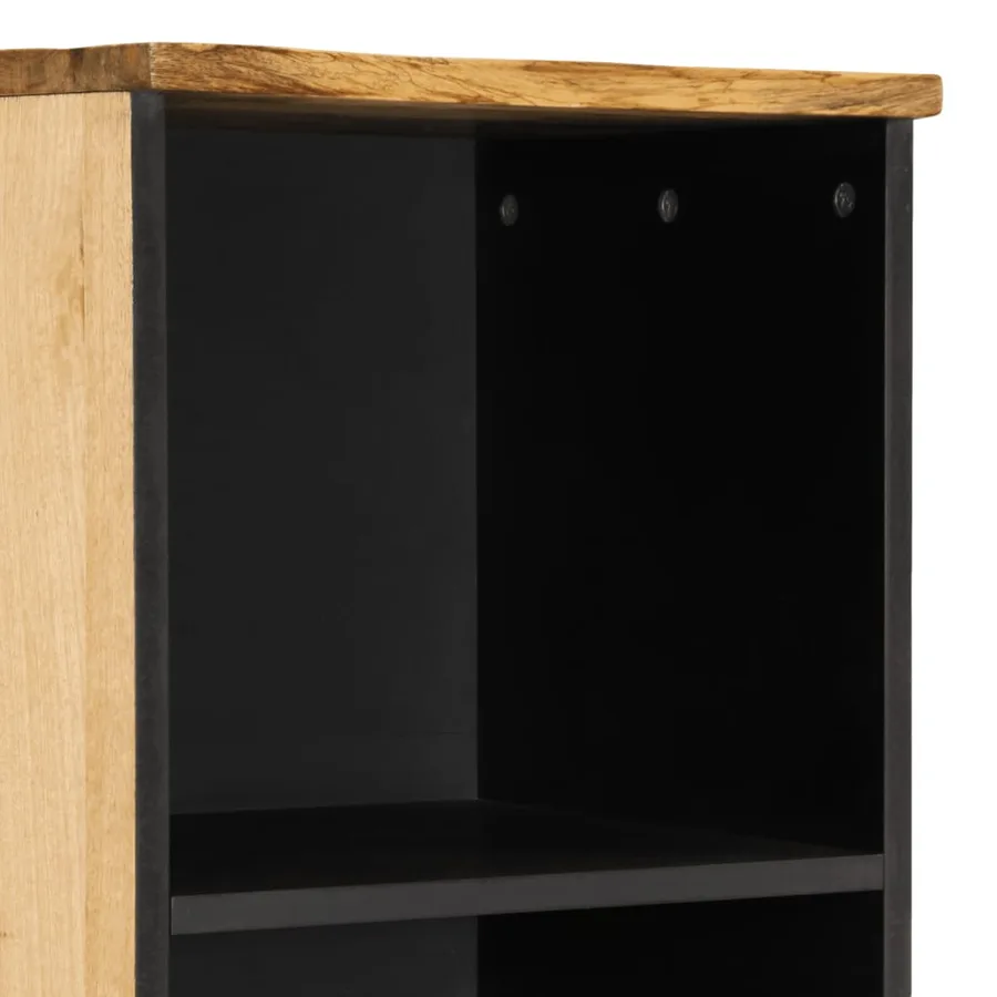 Buffet 38x34x160 cm bois de manguier massif brut - 7