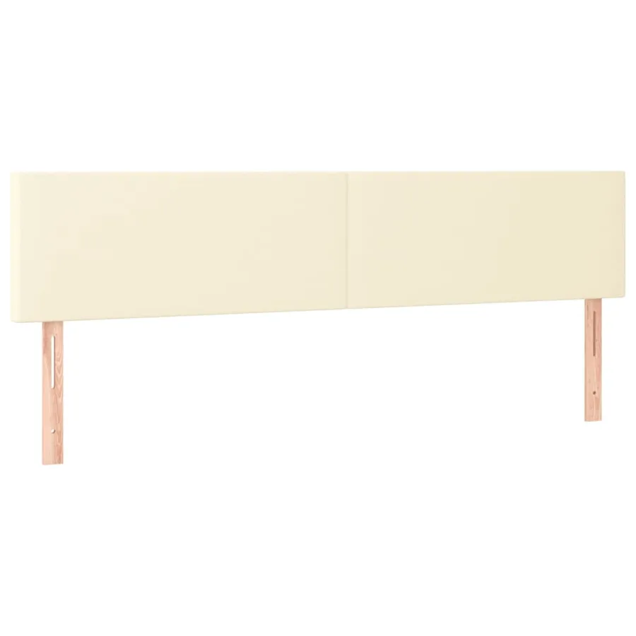 Sommier à lattes de lit avec matelas Crème 180x200cm Similicuir - 6