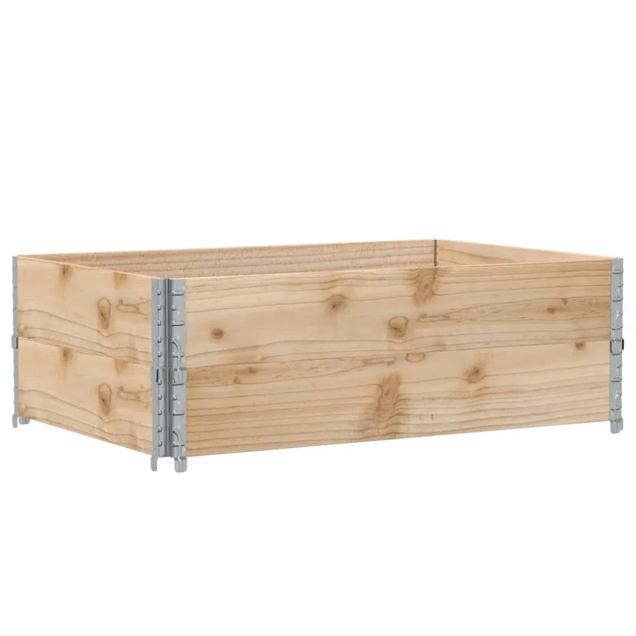 Jardinière 120x80 cm bois massif de pin - 2