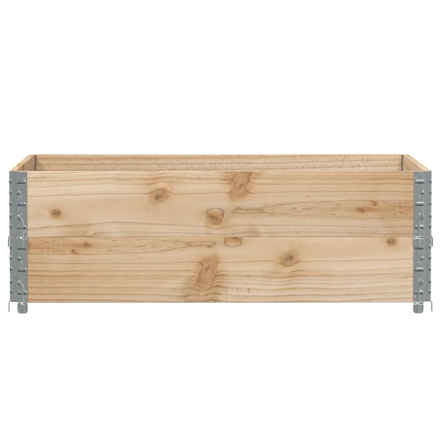 Jardinière 120x80 cm bois massif de pin - 3