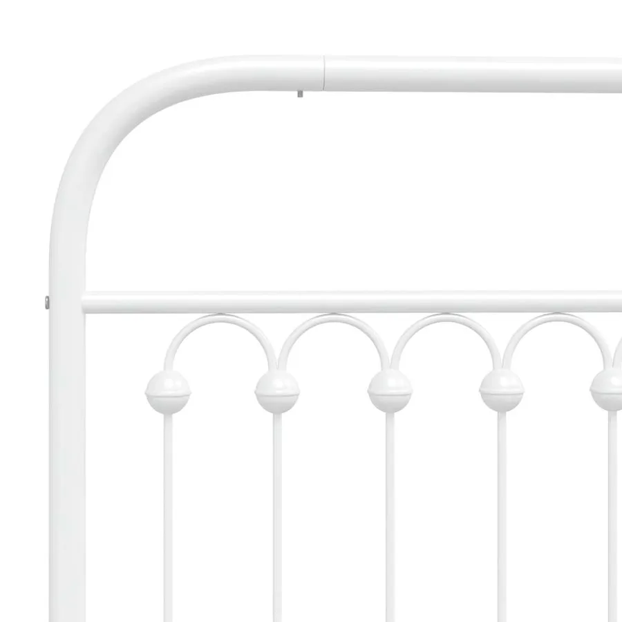 Tête de lit de remplacement métal blanc 100 cm - 5