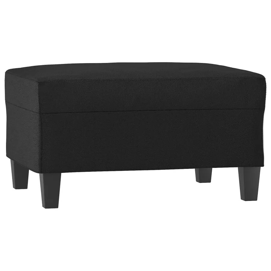 Repose-pied Noir 70x55x41 cm Similicuir - 2