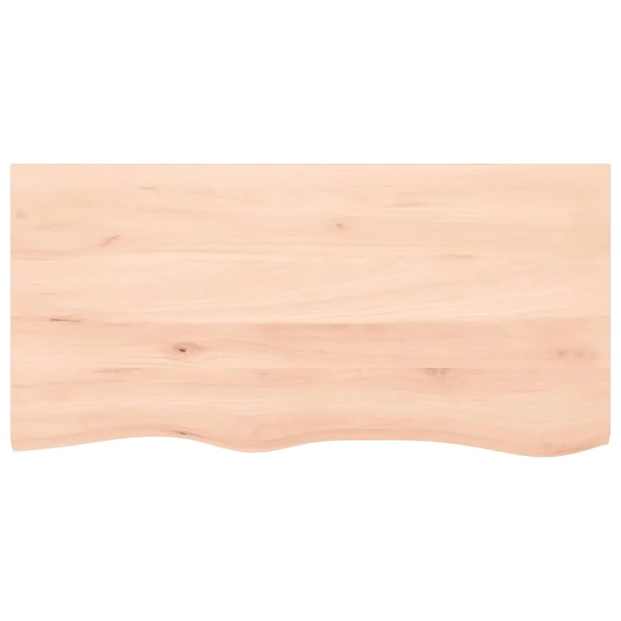 Étagère de vasque murale acier et bois de chêne massif - 8