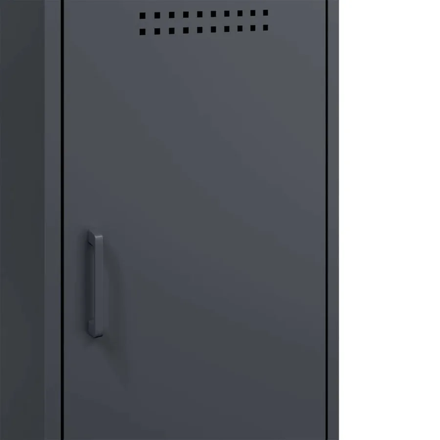 Buffets 2 pcs anthracite 36x39x79 cm acier - 13