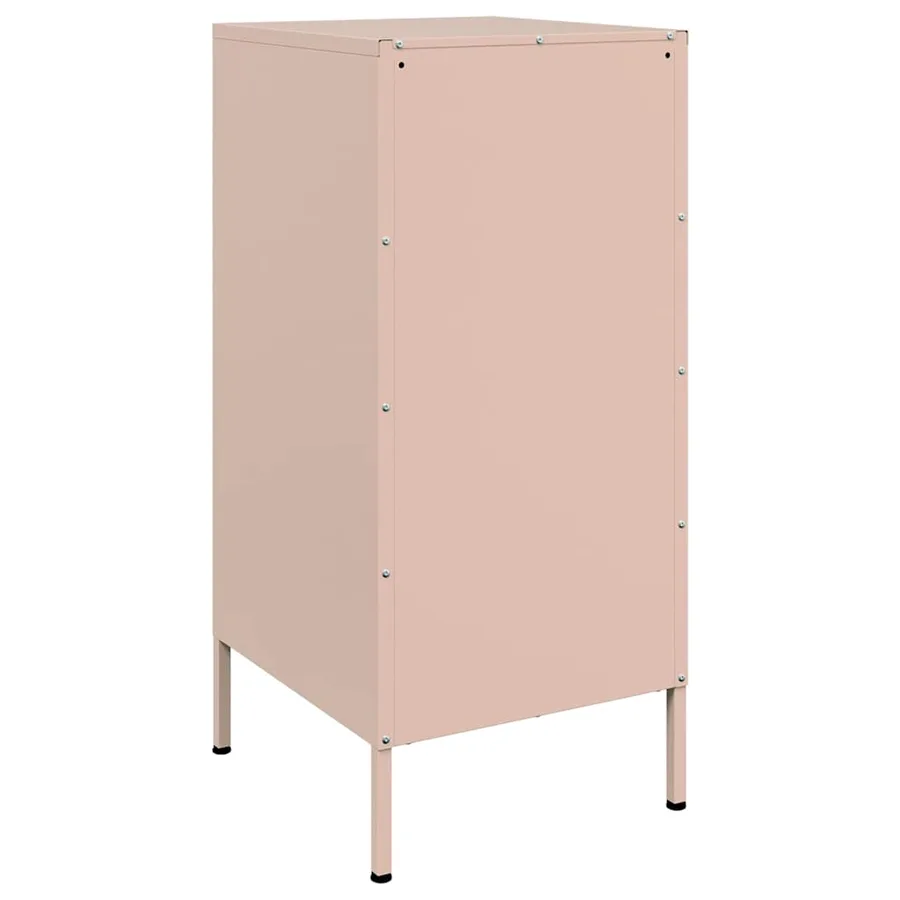 Buffets 2 pcs rose 36x39x79 cm acier - 9