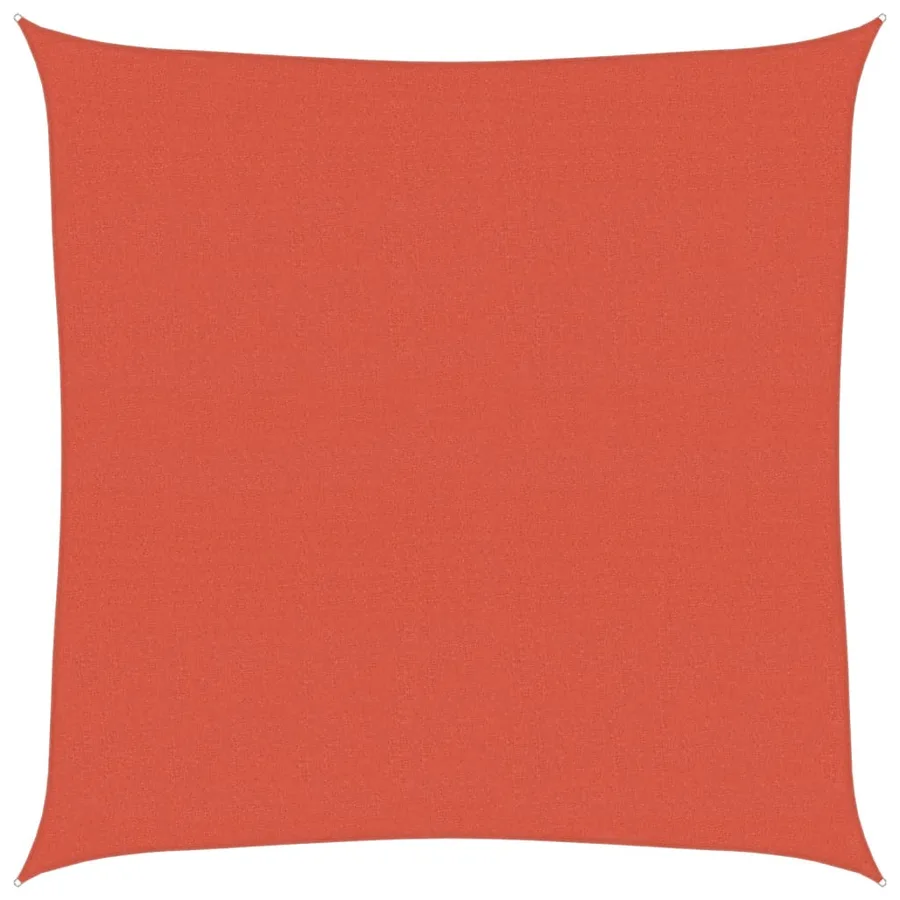 Voile d'ombrage 160 g/m² carré terre cuite 4,5x4,5 m PEHD - 2