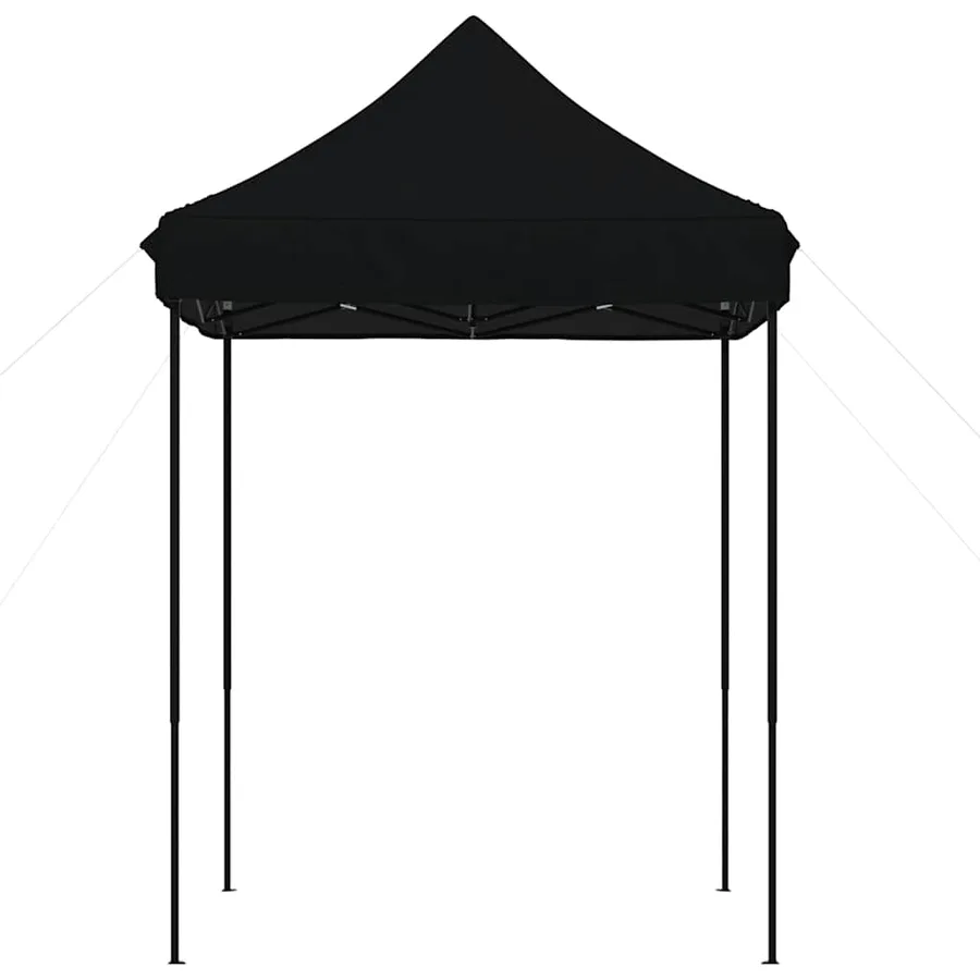 Tente de réception pliable escamotable noir 200x200x306 cm - 3