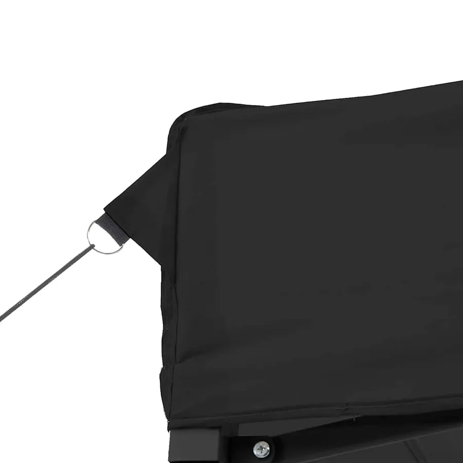 Tente de réception pliable escamotable noir 200x200x306 cm - 6