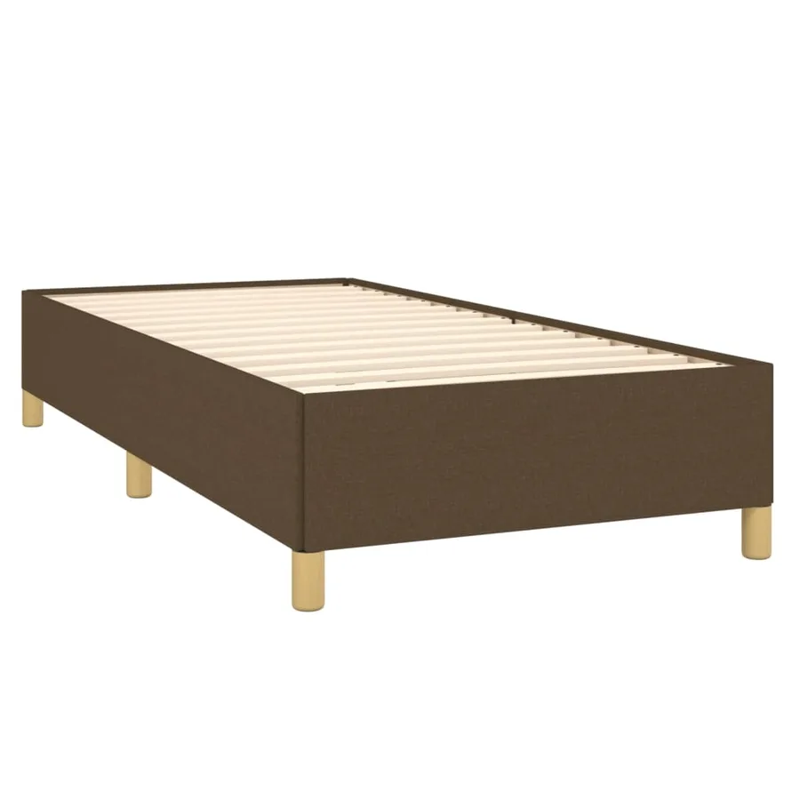 Sommier à lattes de lit avec matelas Marron foncé 90x190 cm - 4