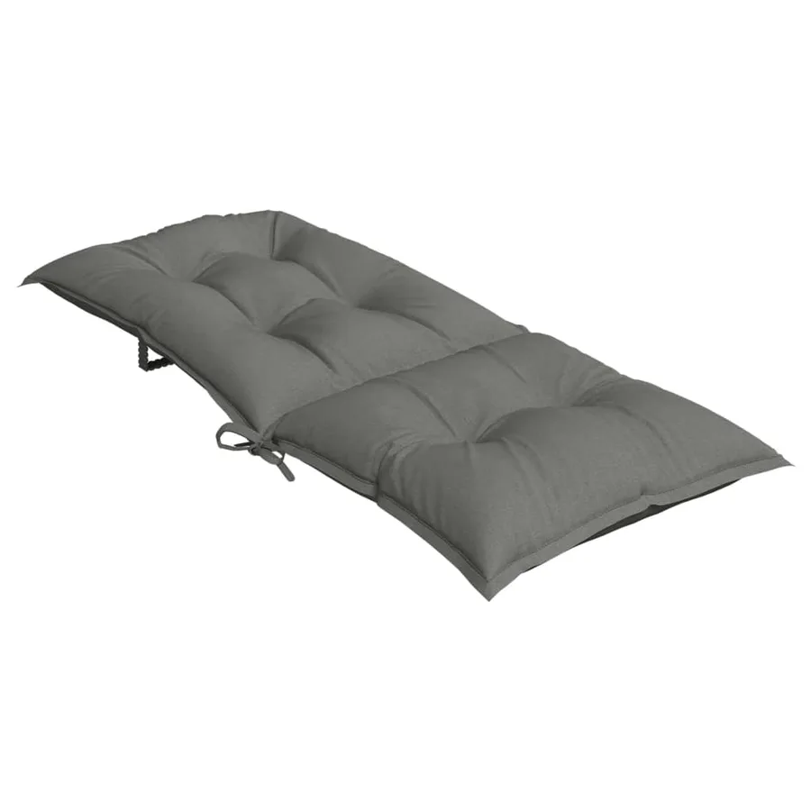 Coussins de chaise à dossier haut lot de 6 gris foncé mélangé - 6