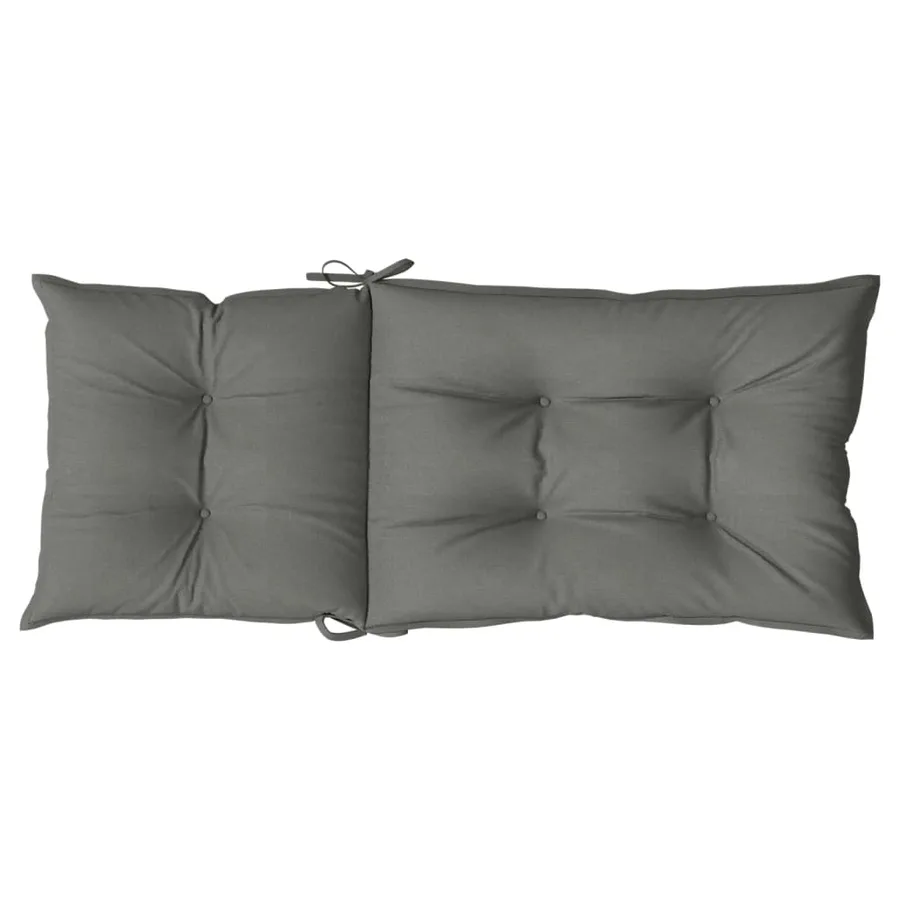Coussins de chaise à dossier haut lot de 6 gris foncé mélangé - 7