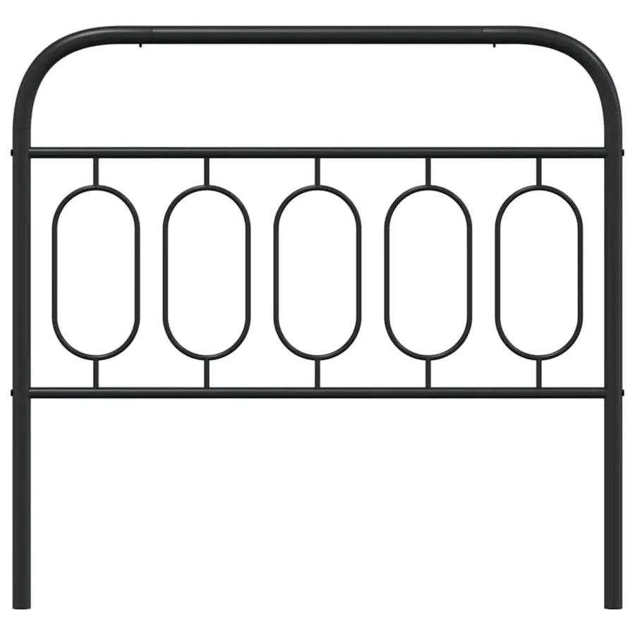 Tête de lit de remplacement métal noir 100 cm - 4