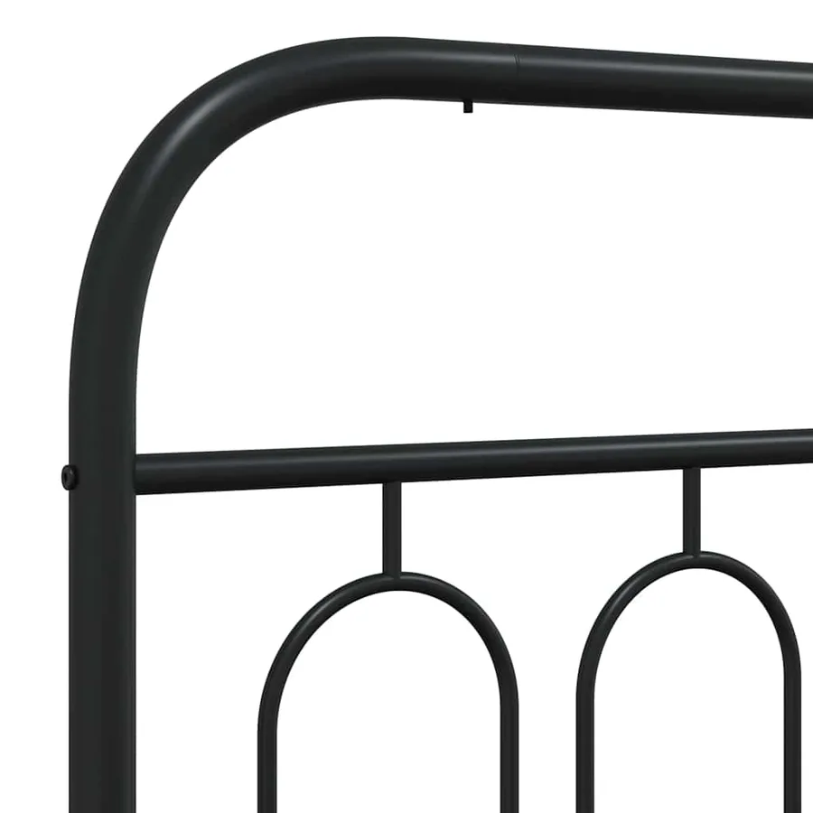 Tête de lit de remplacement métal noir 100 cm - 5
