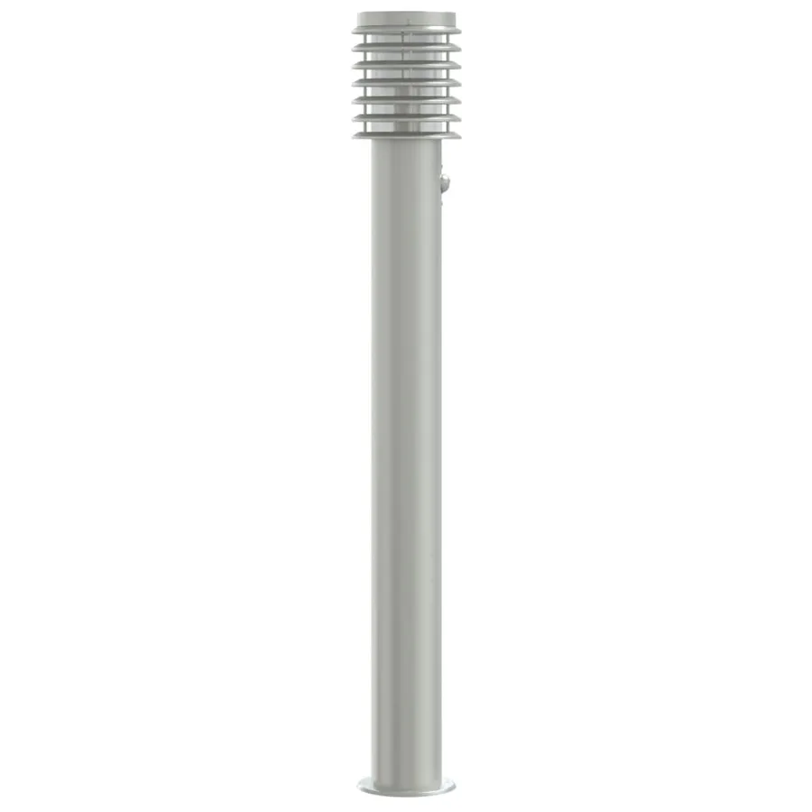 Lampadaires d'extérieur avec capteurs 3 pcs acier inoxydable - 5