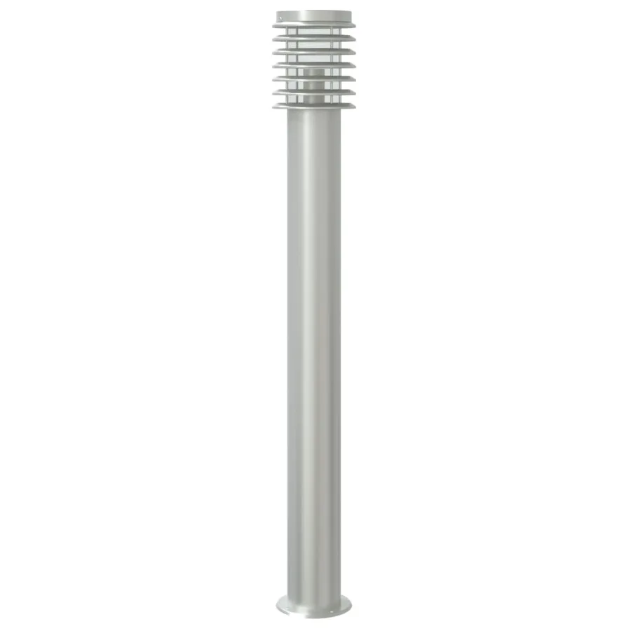 Lampadaires d'extérieur avec capteurs 3 pcs acier inoxydable - 6