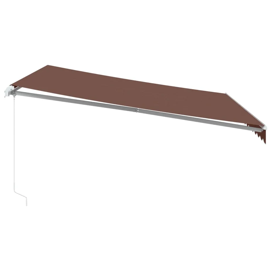 Auvent manuel rétractable marron 400x350 cm - 4
