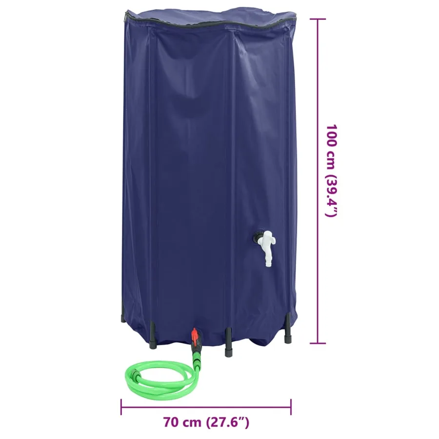 Réservoir d'eau avec robinet pliable 380 L PVC - 10
