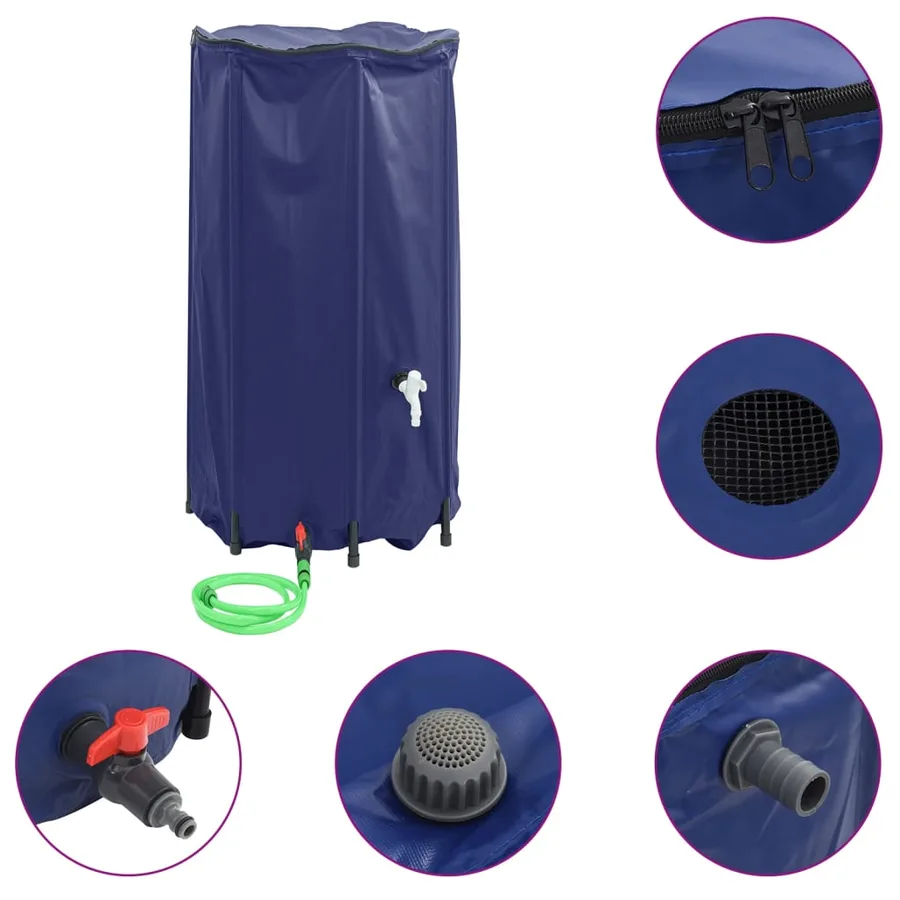 Réservoir d'eau avec robinet pliable 380 L PVC - 2