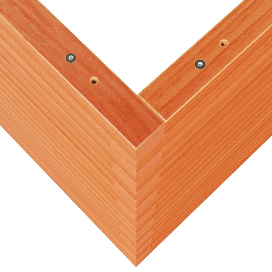 Jardinière cire marron 110x60x68,5 cm bois de pin massif - 8