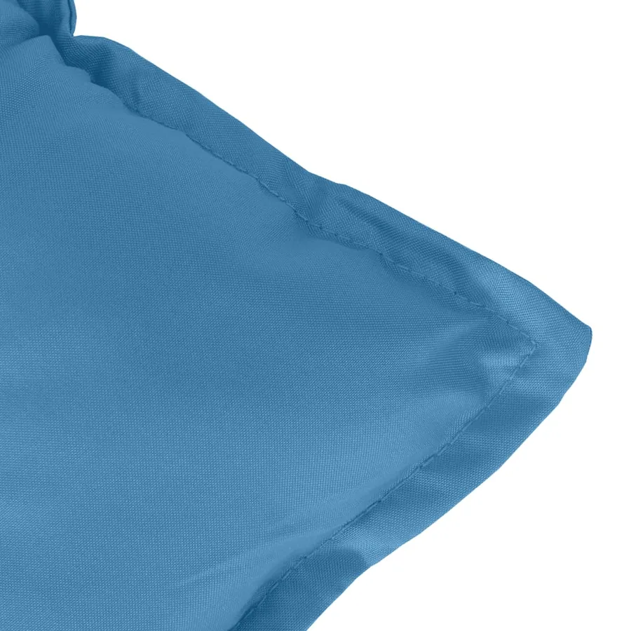 Coussins de chaise à dossier bas lot de 2 bleu mélangé tissu - 9