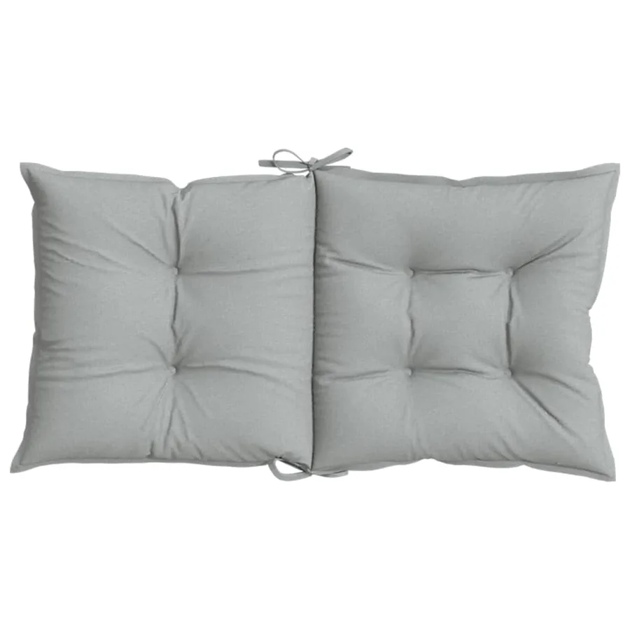 Coussins de chaise à dossier bas lot de 2 gris clair mélangé - 7