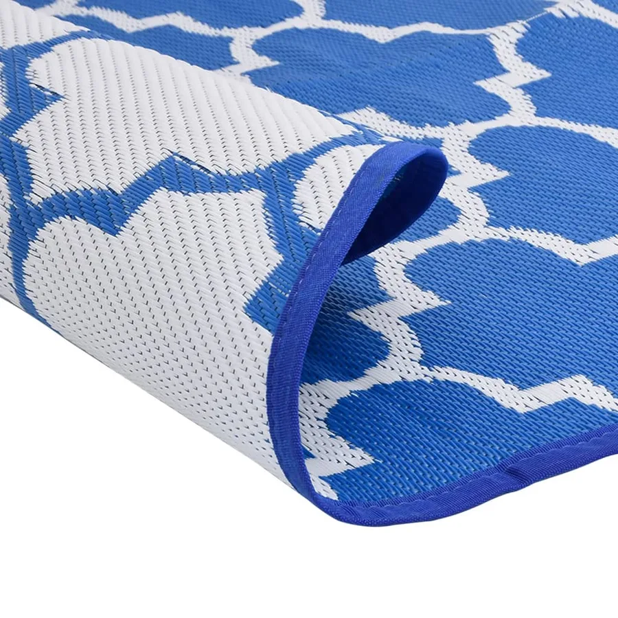 Tapis d'extérieur ARAKIL bleu Ø160 cm PP - 4